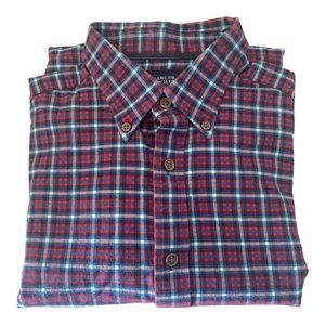 Charles Tyrwhitt Mens Weekend Slim Fit Shirt Blue Red White Check Size Small